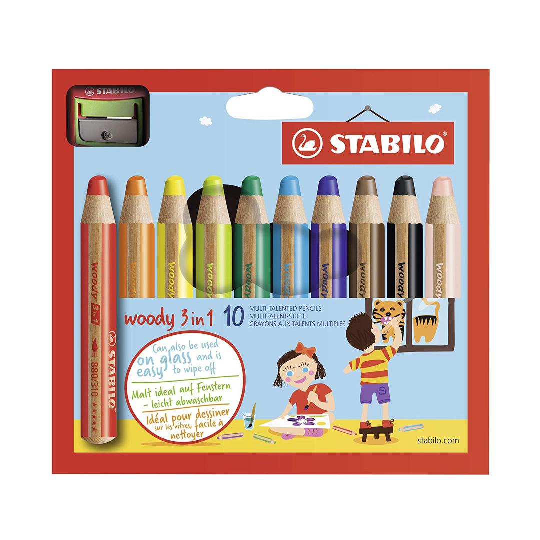 Stabilo Woody 3 in 1 (10 colors)