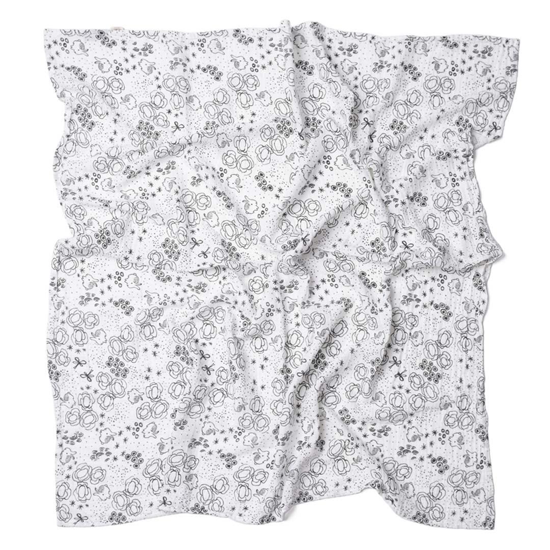 Wee Gallery: Organic Muslin Blanket (Bunnies) - Image 2