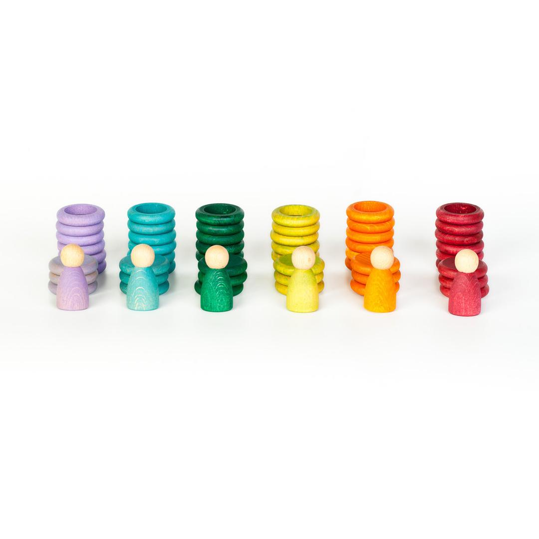 Grapat: Nins®, rings and coins (earth tones)