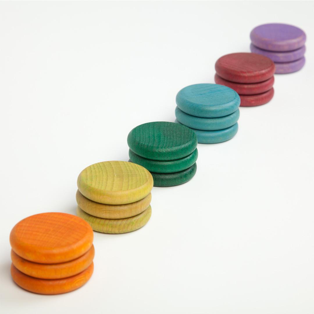 Grapat: 18 coins (earth tones)