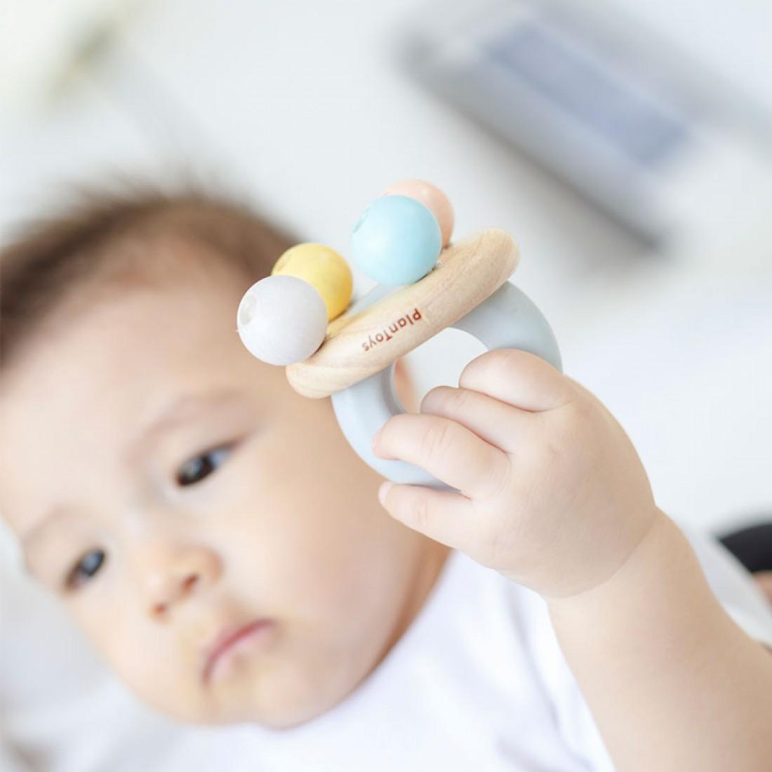 Plan Toys: Pastel Bell Rattle - Image 4