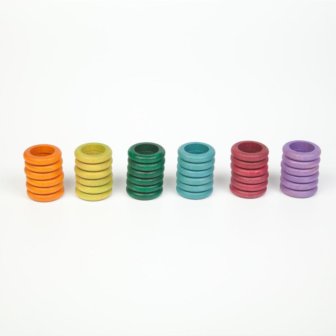 Grapat: 36 rings (earth tones)