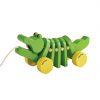 Plan Toys wooden dancing alligator toy push along
