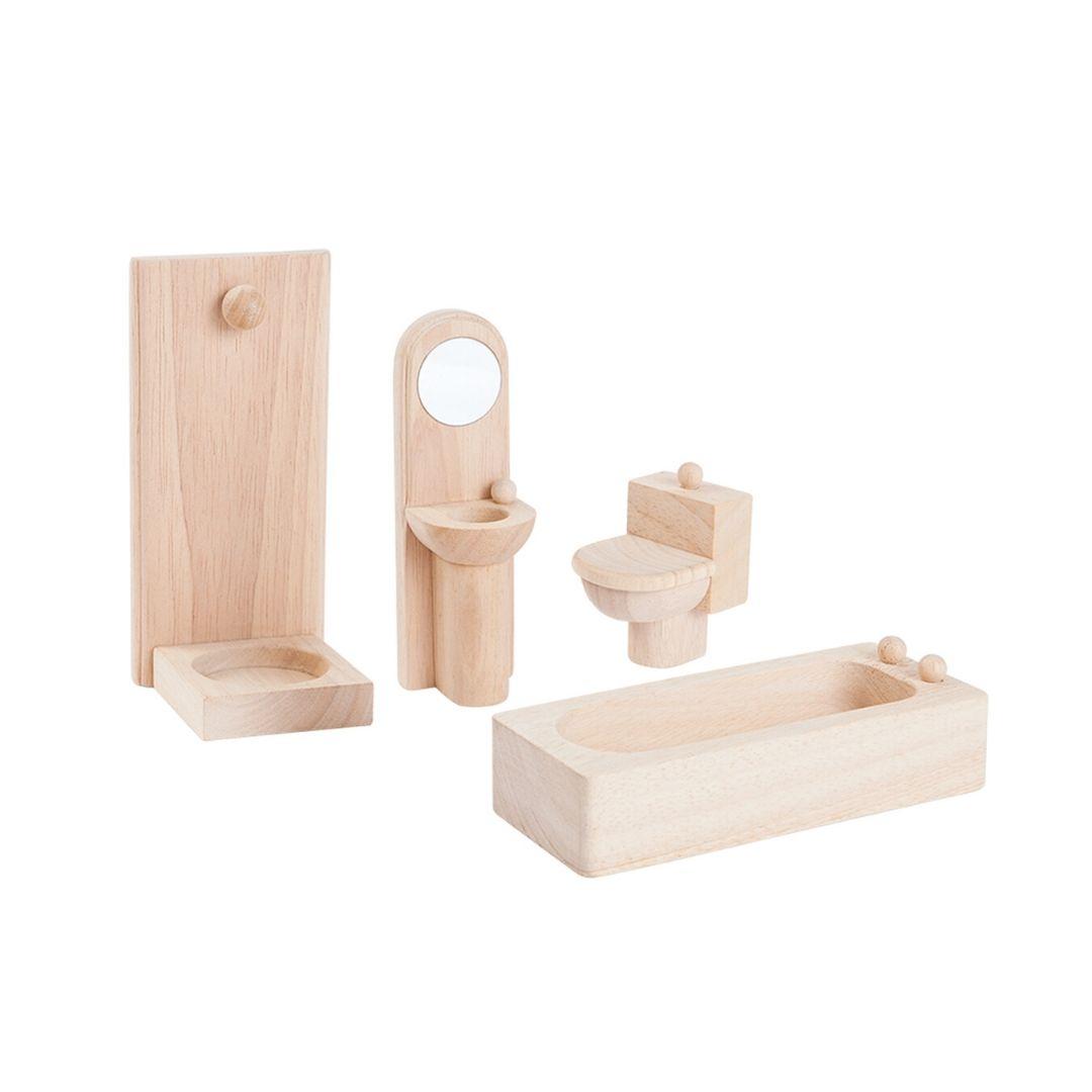 Plan Toys: Dollhouse Bathroom Set