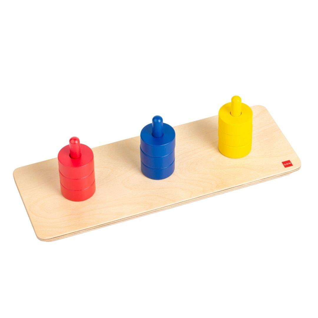 GAM: Colored Discs on a Colored Dowel (damaged packaging)