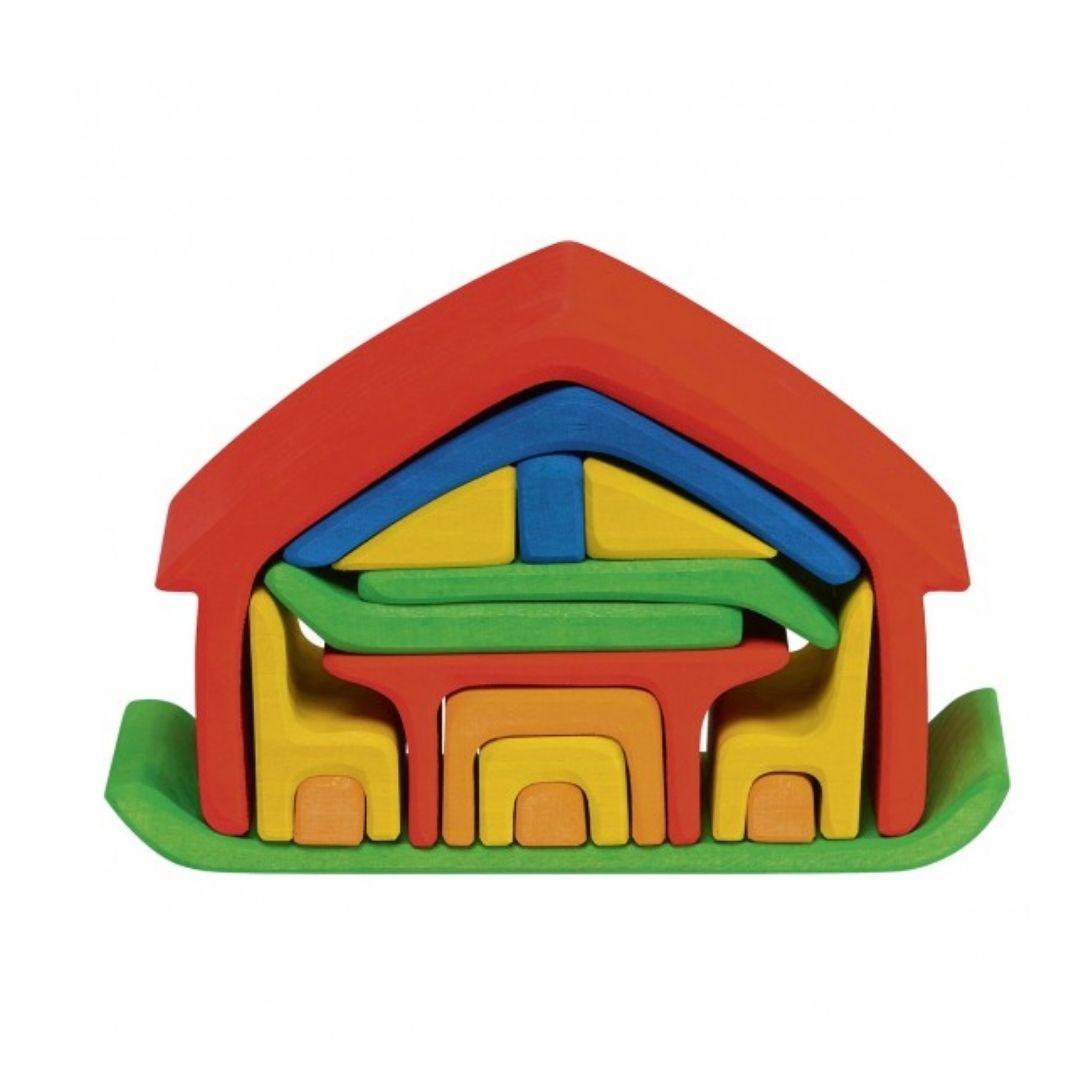Glückskäfer: All-in-One Doll House (red-blue)