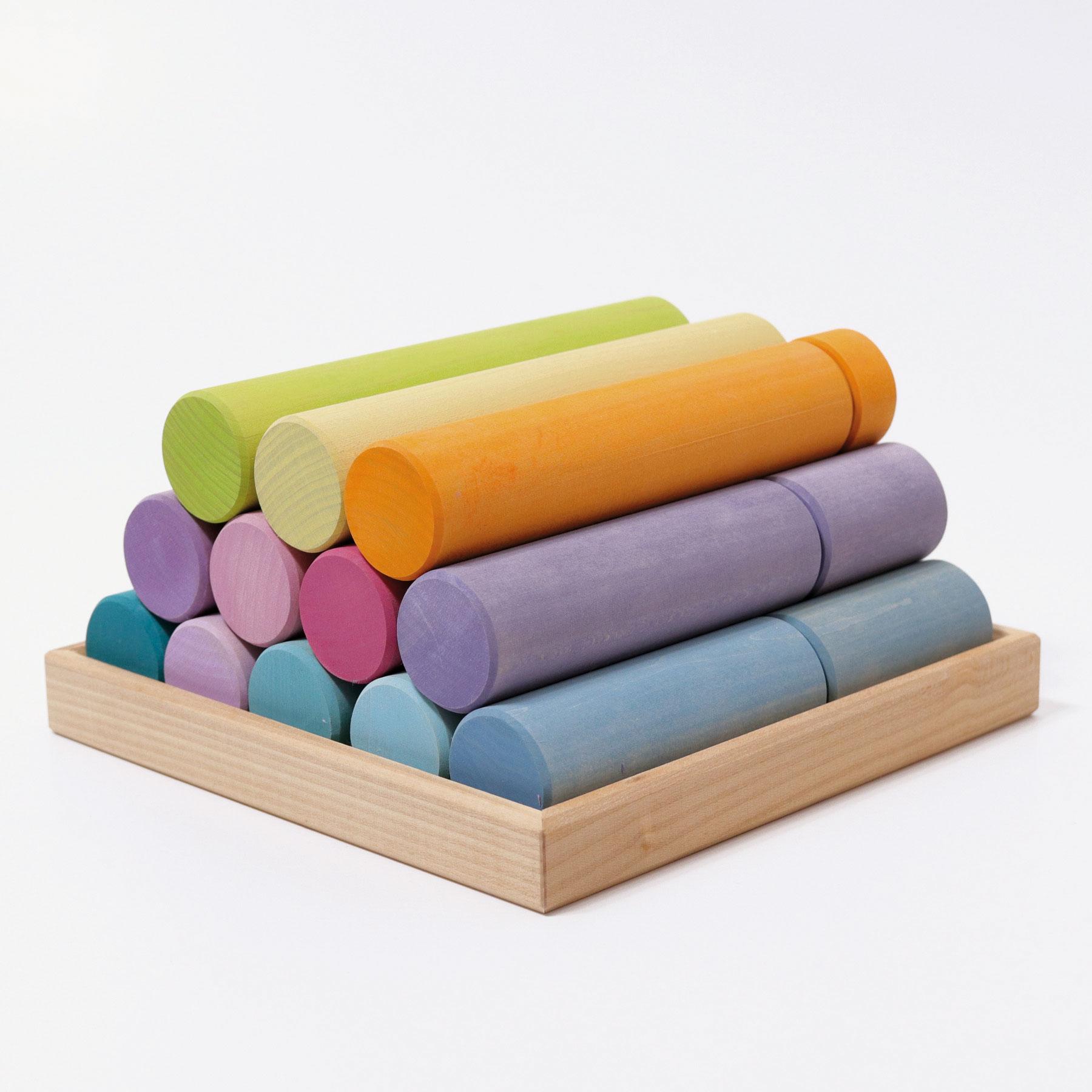 Grimm's: Large Pastel Building Rollers