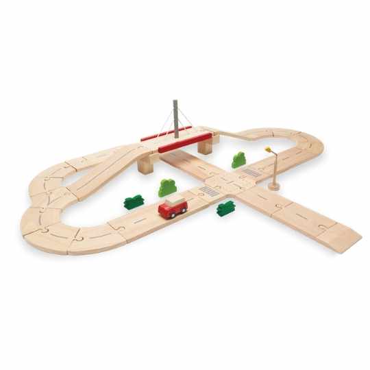Plan Toys: Road System | Malih nog naokrog
