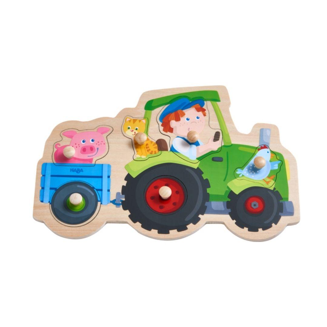 Haba: Jolly Tractor Peg Puzzle