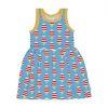 Maxomorra organic dress for children sleeveless with colourful ice cream prints