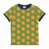 Maxomorra organic top for children short sleeves with colorful lion prints