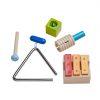 Haba set of percussion musical instruments for toddler made of wood and metal