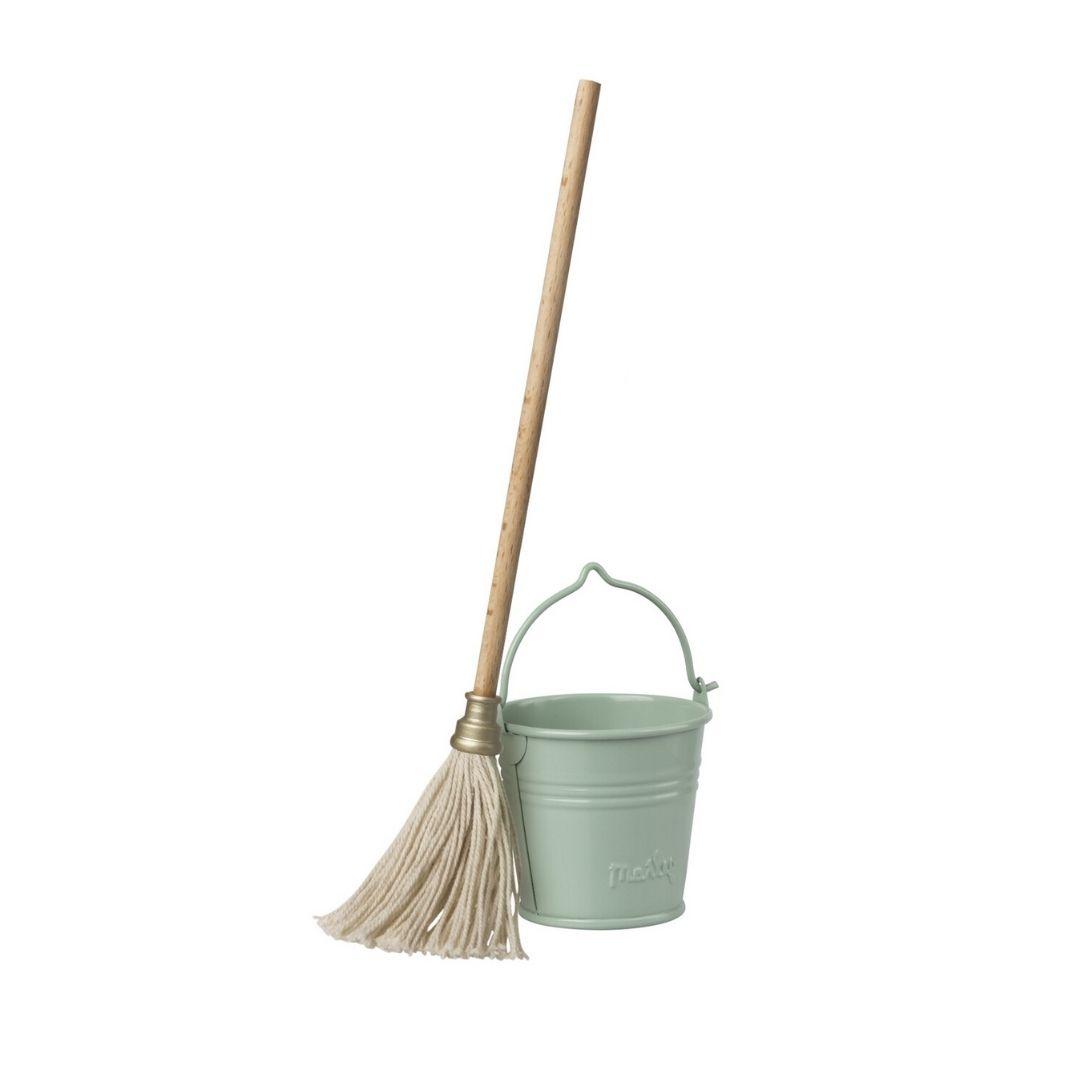 Maileg: Dollhouse Bucket and Mop Set