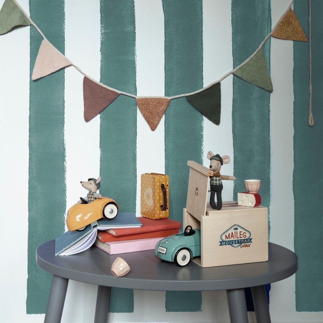 Maileg: Vintage MouseMobil with a Garage (blue) - Image 2