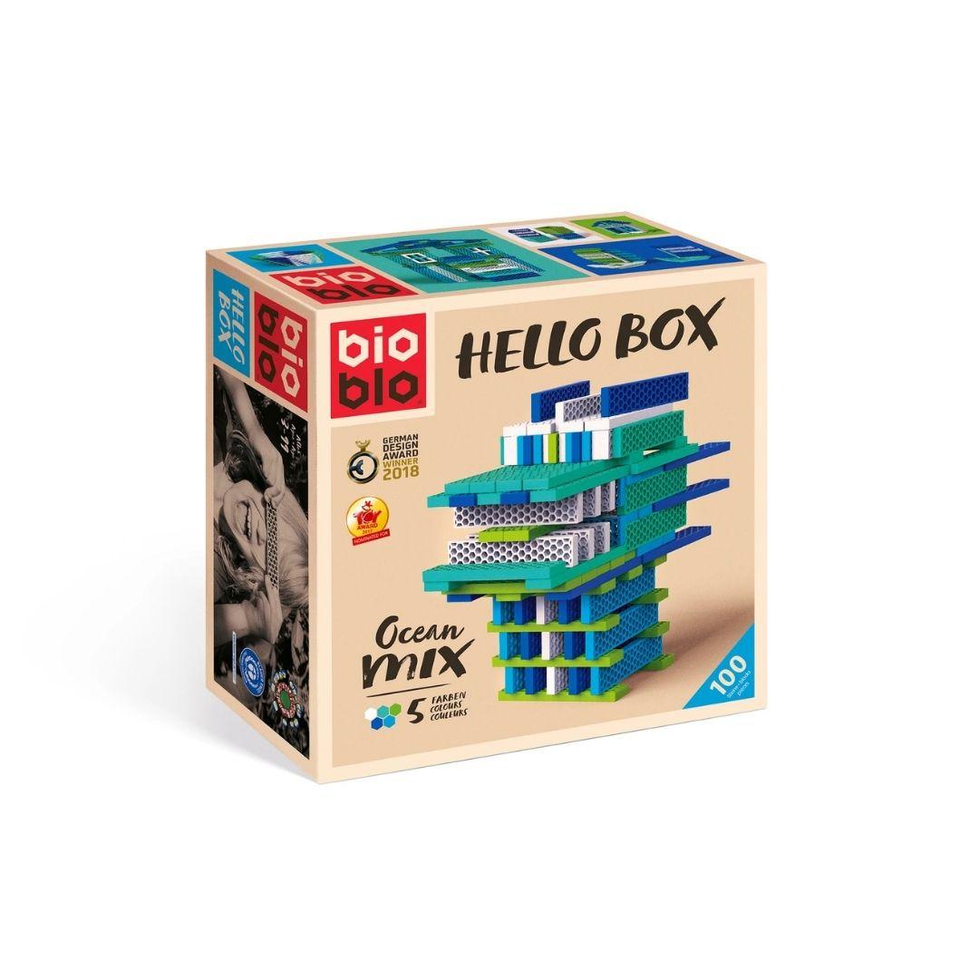 Bioblo: Hello Box (ocean mix, with 100 blocks)