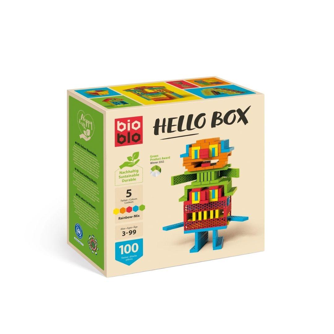 Bioblo: Hello Box (rainbow mix, with 100 blocks)