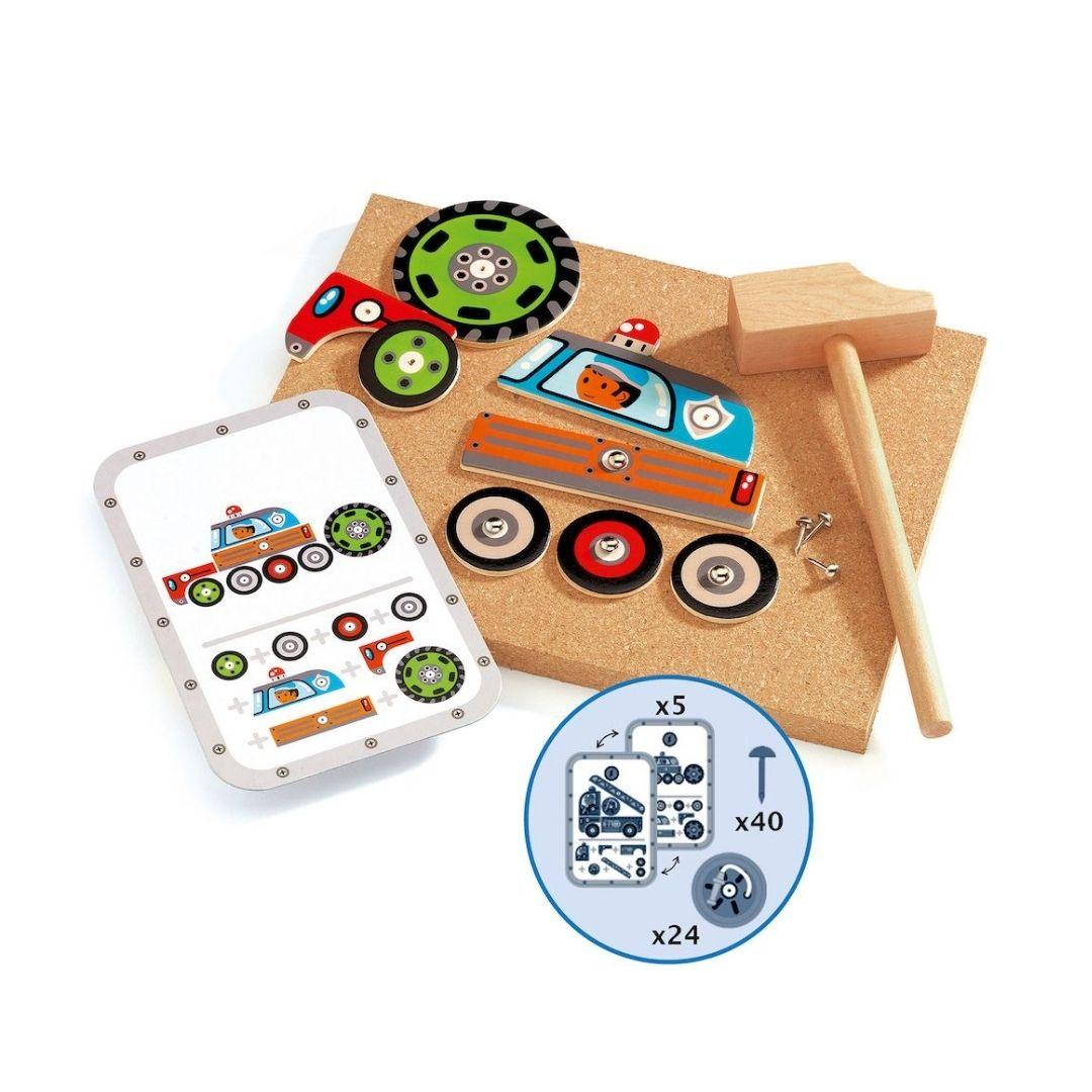 Djeco: Tap Tap Vehicles (hammering game) - Image 2
