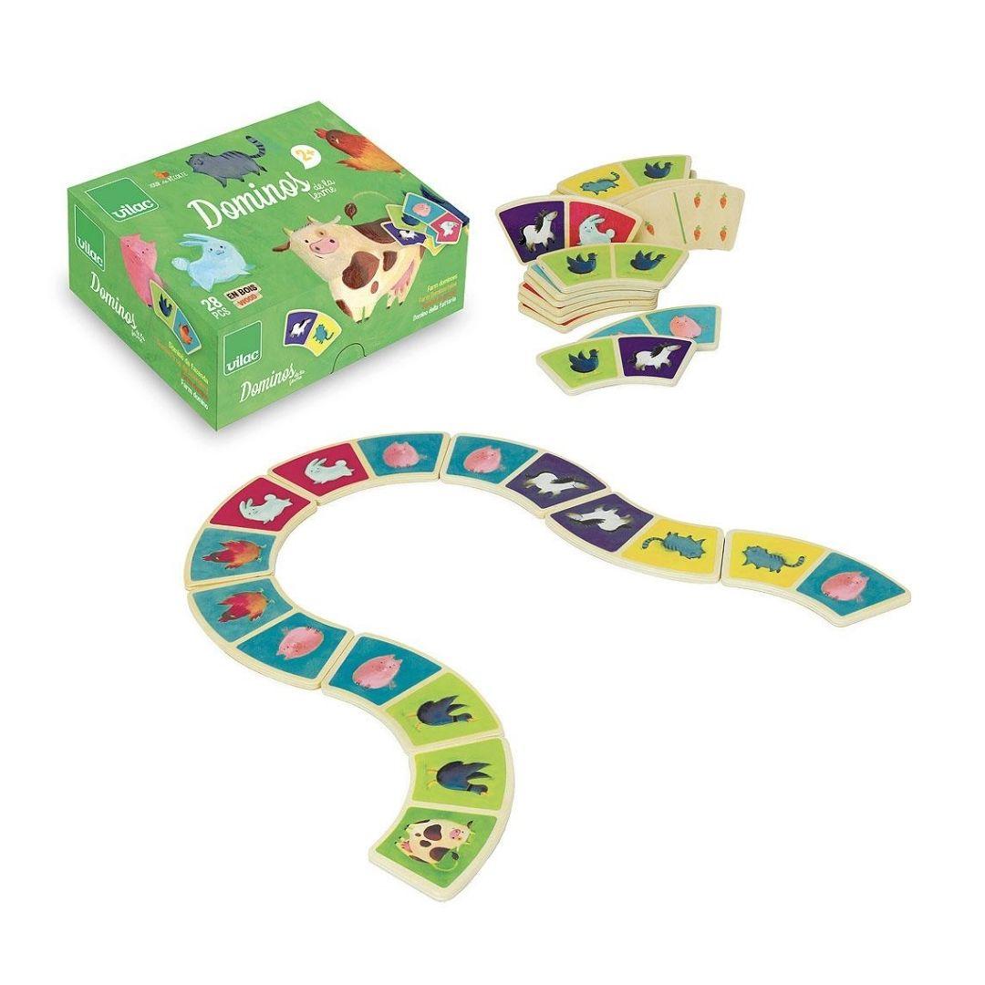 Vilac: Farm Curved Dominoes