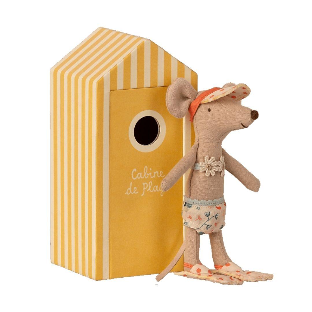 Maileg: Big Sister Mouse in Cabin de Plage