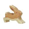 Holztiger rabbit wooden figure.
