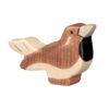 Holztiger wooden figure: brown sparrow. Collector's item.