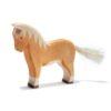 Ostheimer Haflinger brown horse wooden figure, part of Family and Farm collection, for Waldorf-inspired imaginative play and storytelling.