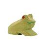 Ostheimer small green frog wooden figure. Part of Forest & Meadows collection, for Waldorf-inspired imaginative play and storytelling.