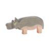 Ostheimer hippopotamus wooden figure. Part of Animals of the World collection, for Waldorf-inspired imaginative play and storytelling.