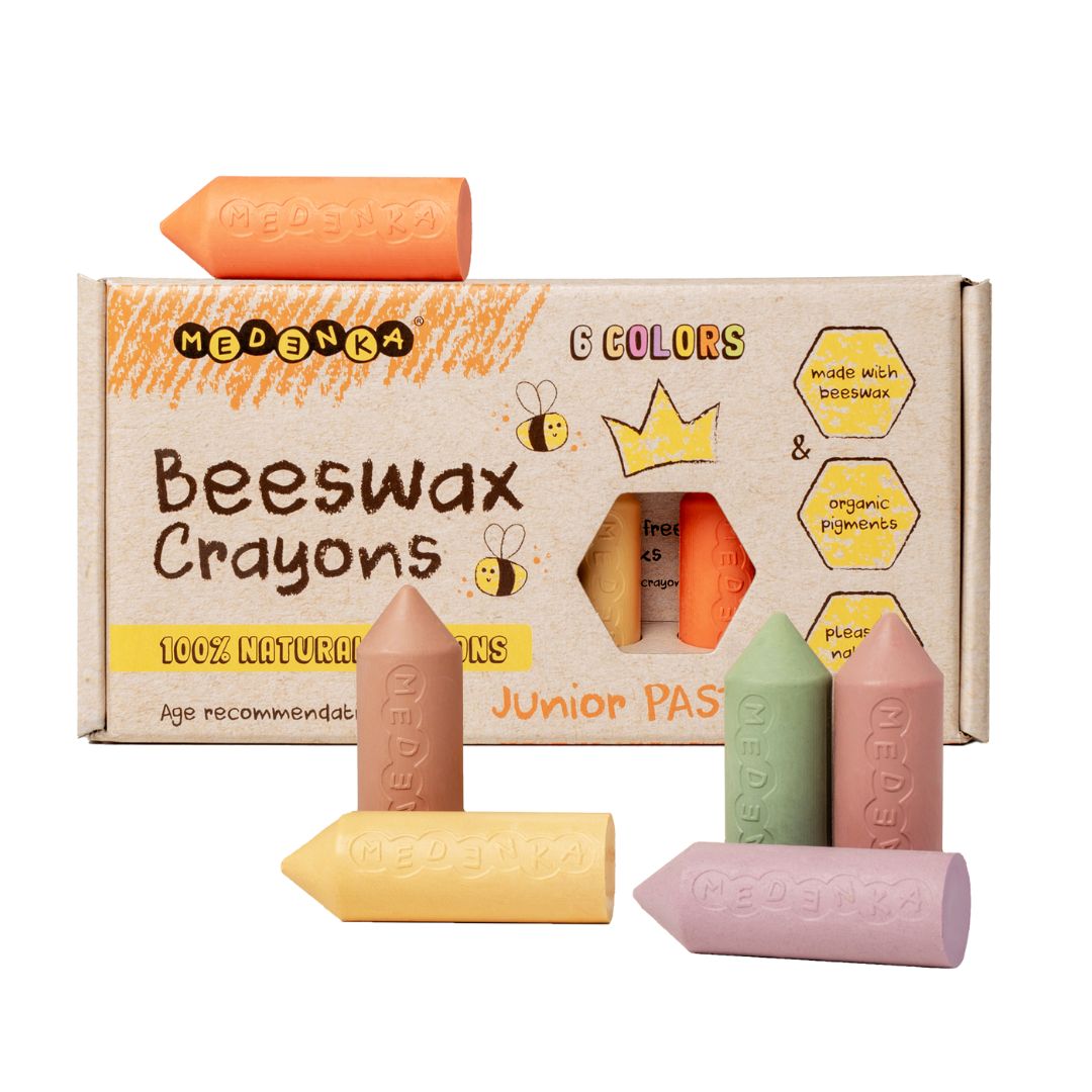 Medenka: Junior Beeswax Crayons (pastel)