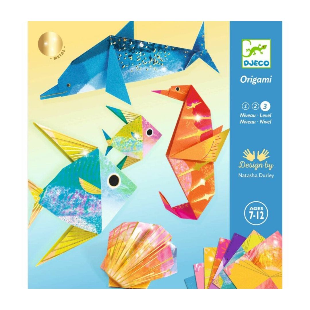 Djeco: Bleščeči ocean (ustvarjalni origami set)