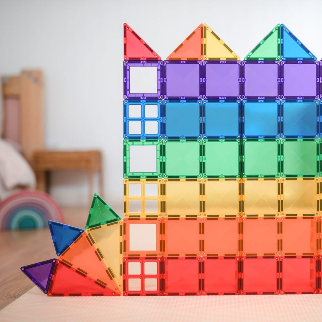 Connetix: Magnetne ploščice Rainbow Starter Pack (60 kosov) - Image 3