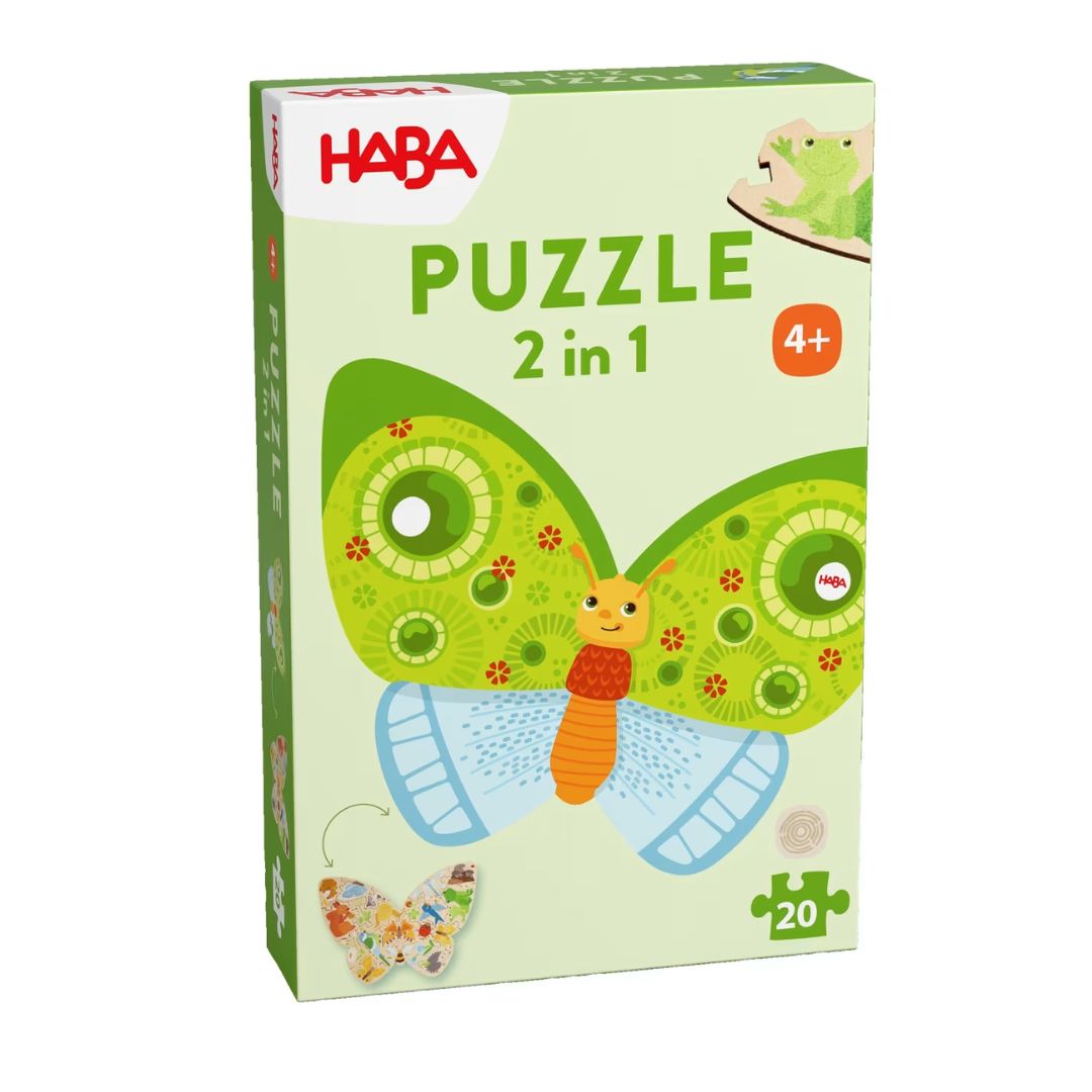 Haba: Butterfly (Double-Sided Wooden Puzzle) - Image 3