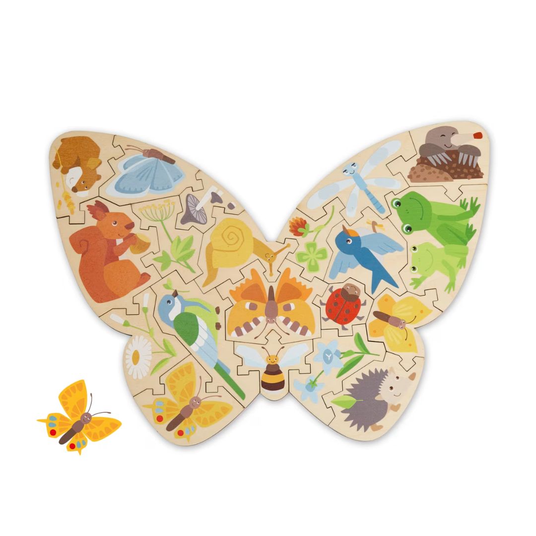 Haba: Butterfly (Double-Sided Wooden Puzzle) - Image 2