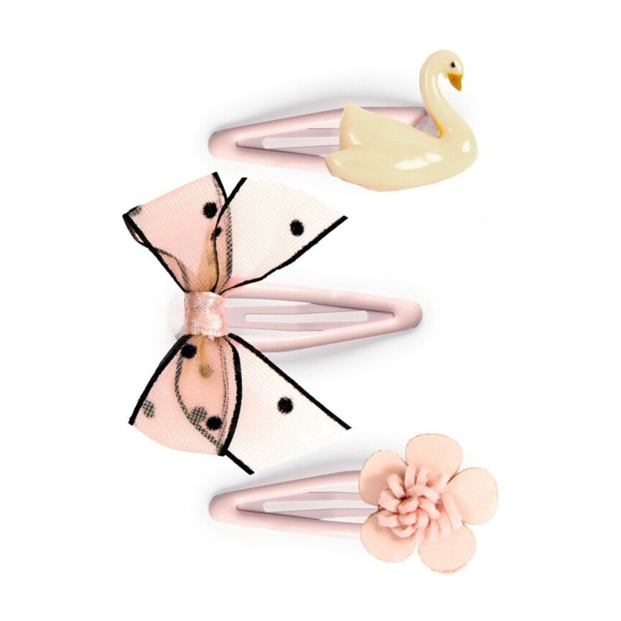 Djeco Plume: Hairclips - White Swan