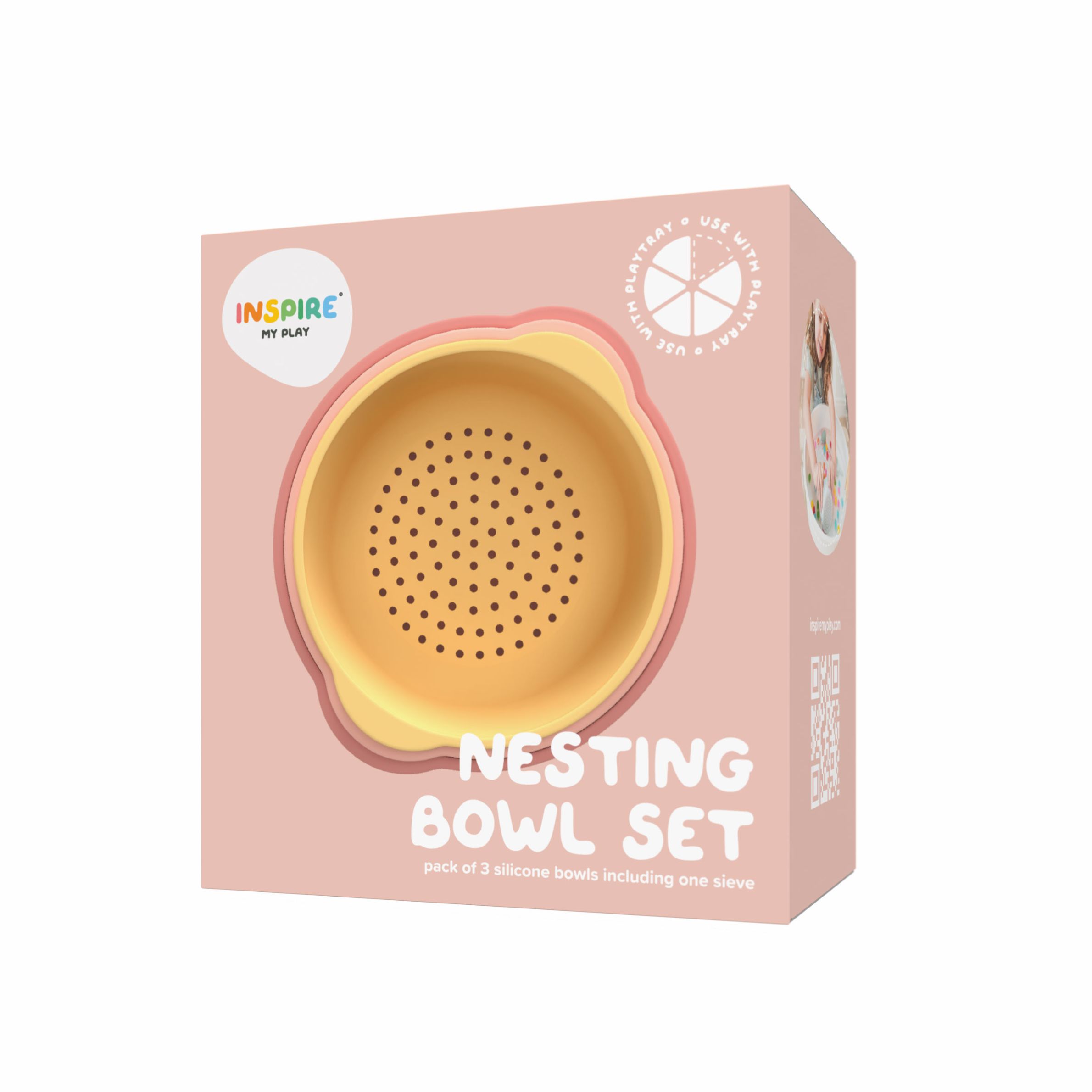 Inspire My Play: Nesting Bowls (coral) - Image 3