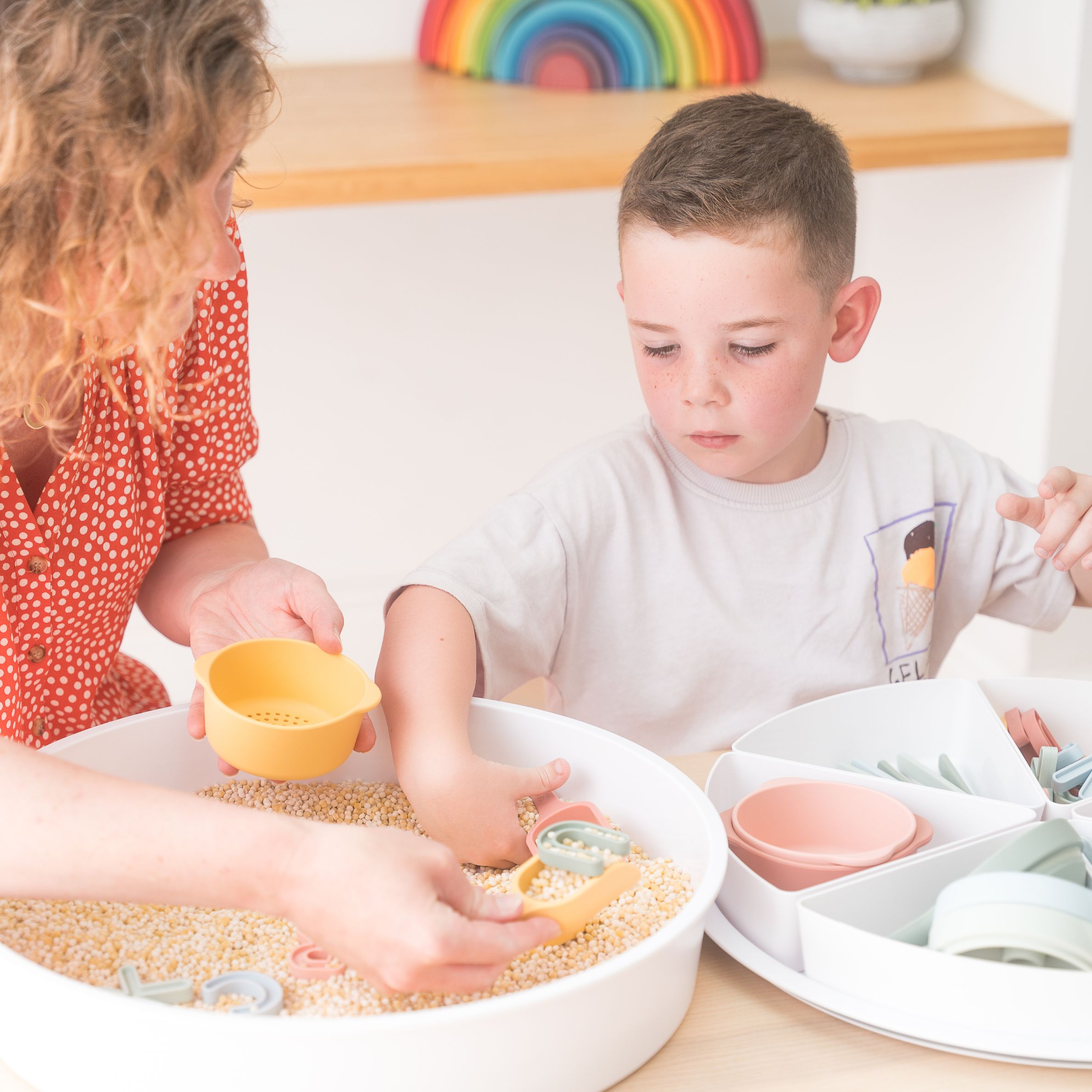 Inspire My Play: Nesting Bowls (coral) - Image 4
