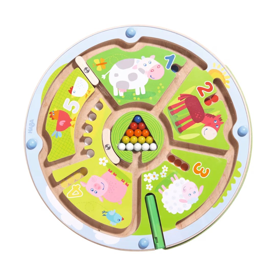 Haba: Number Labyrinth (magnetic maze game for fine motor skills)