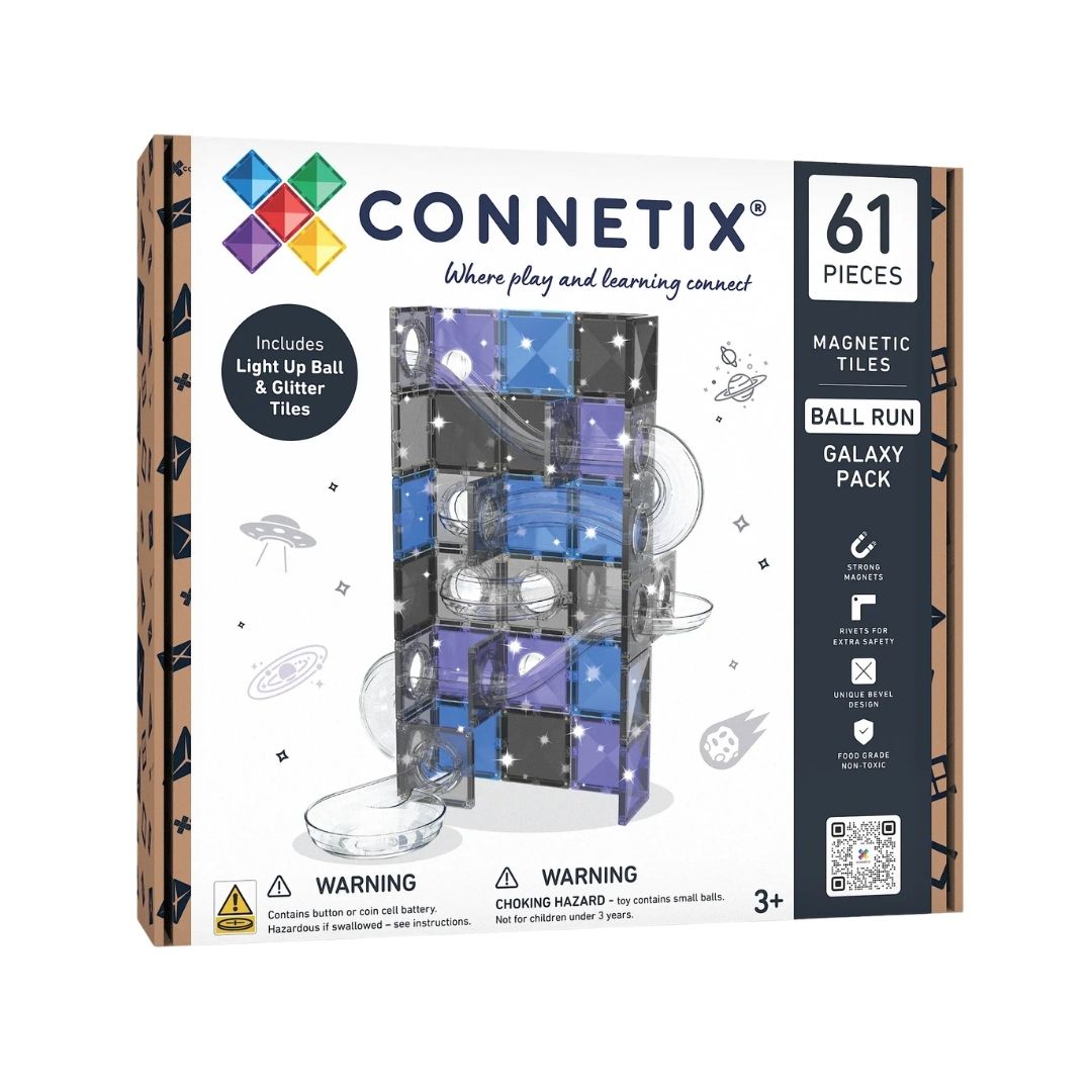 Connetix: Galaxy Ball Run Pack (with light-up ball) (61 pc)