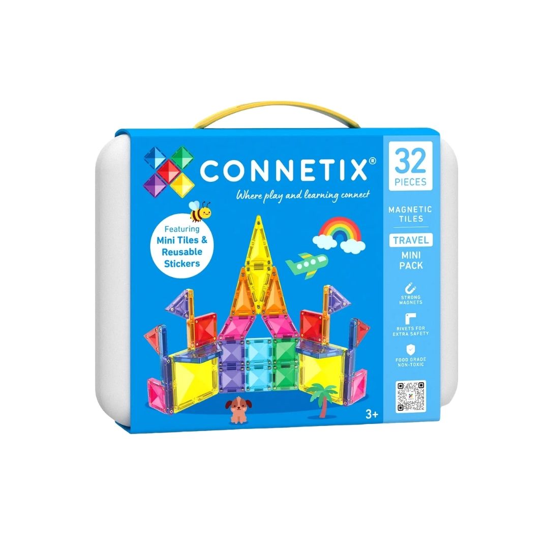 Connetix: Mini Travel Pack (with mini tiles and reusable stickers)