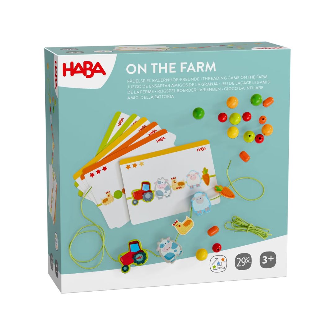 Haba: Farm Friends Lacing Game